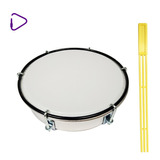 Caseta Tamborin 6 Pulgadas Con Golpeador Percusion Murga