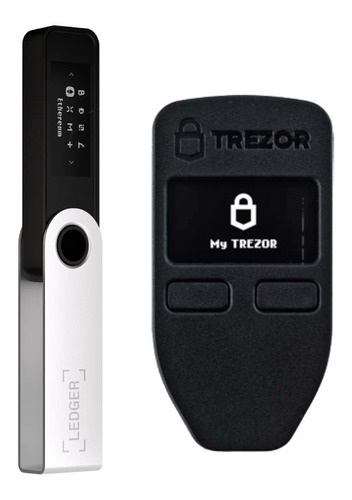 Pack Ledger Nano S + Trezor One. Wallet Bitcoin, Ethereum...