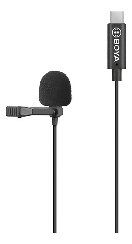 Microfone De Lapela Boya By-m3 Para Dispositivos Usb-c