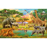 Rompecabezas Puzzle 500 Piezas Animales África Espectacular