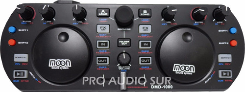 Controlador Dj Moon Dmd 1000 Usb Virtual 7 Le Mixer Consola
