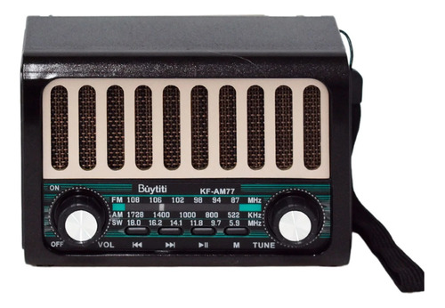 Radio Retro Vintage Recargable Con Bluetooth Ktf-1482