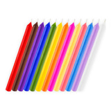 Velas Iluminarte Largas Colores X 10 U.