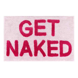 Alfombra Piso Baño Microfibra Diseño Divertido Get Naked