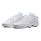 Tenis Para Hombre Nike Court Legacy Nn Blanco/azul Color Blanco/negro/azul Foto Talla 28 Mx