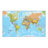 Gigante Mundo Megamap, Enormes Mapa  papel De Pared Con Fro