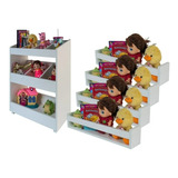 Organizador Baú Estante Organizador Brinquedos + Brinde