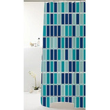 Cortina Box Para Banheiro Peva Pastilha Azul 180x160cm -uzoo