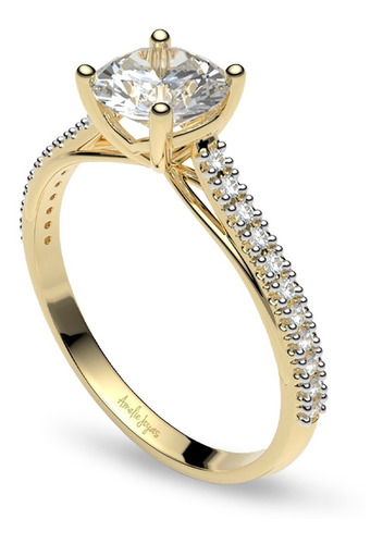 Anillo De Compromiso Fascination De Amelie Joyas Oro 14k