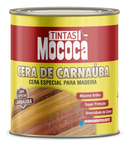Cera De Carnaúba 900ml Cera Especial Para Madeira Mococa