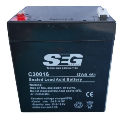 Batería Recargable 12v/4ah Mhb Terminal F1 Ms4-12 Seg C30016