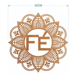Mandala Decoração 30cm Em Mdf Crú + Fundo 33cm Mod - Mdm017