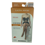 Medias Compresion 15-20 Mujer3/4 S/puntera Lauda Socks Micro