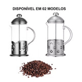 Cafeteira Prensa Francesa Cremeira Bule Café 350ml Vidro