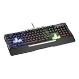 Teclado Warrior Gamer Rainbow Usb Sensibilidade Mecânica Led Tc208 - Multilaser