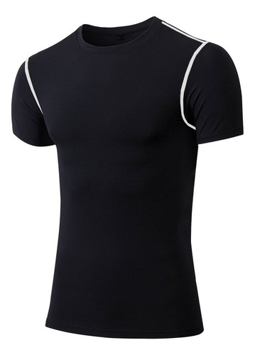 Playera Deportiva Gym Casual Slim Fit Manga Corta