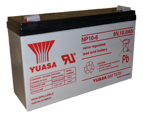 Bateria Yuasa Np 10-6 6v 10ah Tienda Oficial Yuasa!!!! . Yua