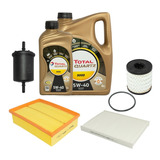 Kit 4 Filtros +aceite Total 9000 Original Peugeot 308 Nafta