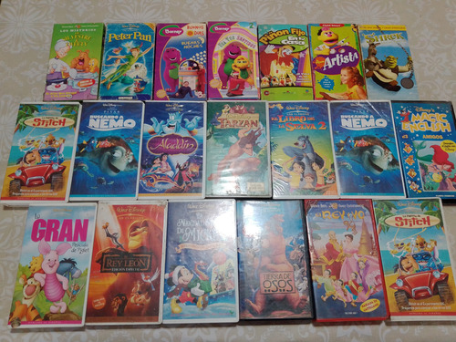 Lote De 20 Peliculas Infantiles En Vhs Retro Vintage Disney