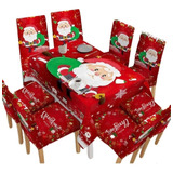 8 Fundas Sillas Comedor Asiento Navideños Adorno Decoración