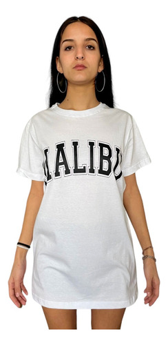 Vestido Remera Remeron Pijama Malibu Colores Algodon Premium