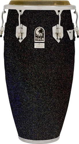 Toca Conga 11 3/4 Custom Deluxe Negra Escarchada 4611-3/4bks