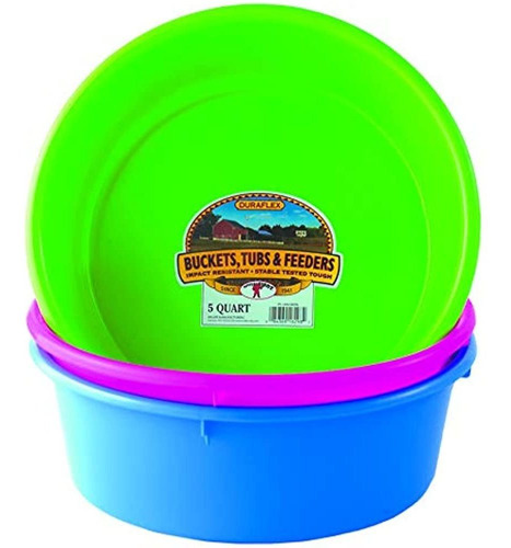 Pequeño Gigante P5hotpink Duraflex Plastic Utility Pan 5quar