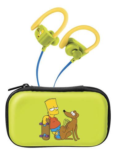 Audífonos Bluetooth Sport Free Con Cable Plano The Simpsons