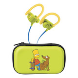 Audífonos Bluetooth Sport Free Con Cable Plano The Simpsons