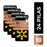 Duracell Pila Auditiva 10, Zinc Aire 1.45v, 24 Pilas