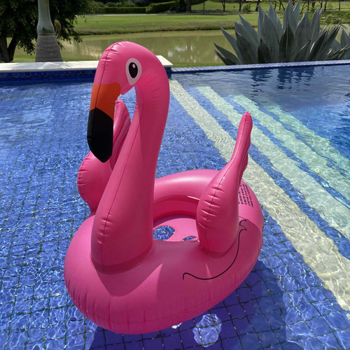 Boia Flamingo Rosa Original Inflável Para Bebes 2 3  4 Anos