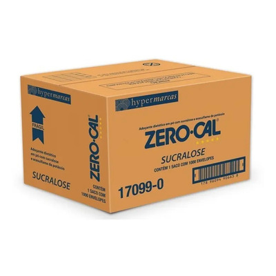 Adoçante Dietético Zero Cal Sucralose Caixa C/ 1000 Sachês