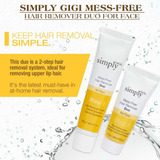 Simply Gigi - Crema De Depilación Facial Sin Desorden, Para