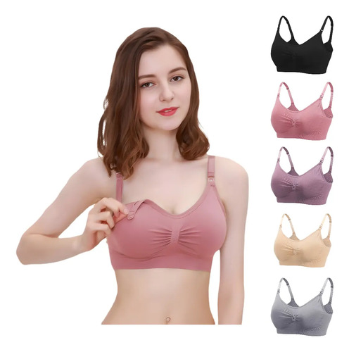 5 Piezas Sostén Lactancia Maternidad Ropa Interior Cómoda | Envío gratis