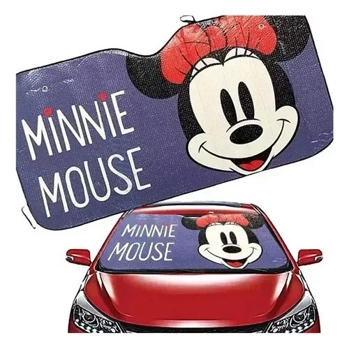 Protector De Sol Parabrisas Paraso Minnie Mouse Universal