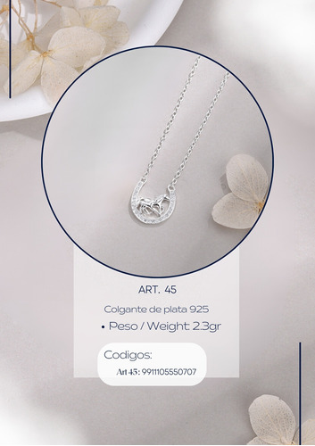 Colgante Plata 925 Art. 45 / 47 / 55 Madoc Jewerly