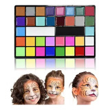 Kit De Maquillaje Pintura Pintacaritas Bodypaint Acuarelas