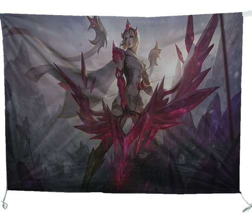 Bandera Legue Of Legends 100x150cm Campeon Setup Gamer Juego