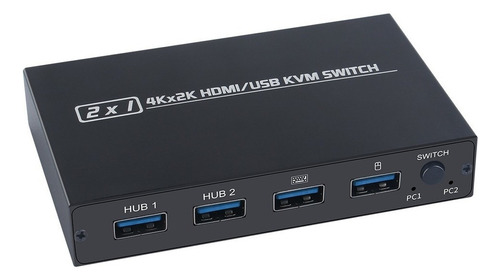 Comutador Am-kvm 201cl 2-em-1 Hdmi/usb Kvm Suporte Hd