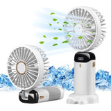 Mini Ventilador Portatil Usb Recargable Con 5 Velocidades 