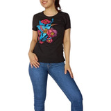 Playera Larva Colibrí Floral Arte Mexicano