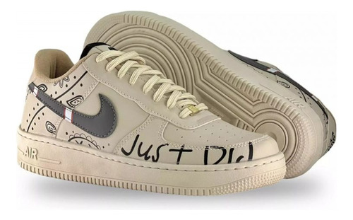 Tênis Nike Air Force 1 - Just Did Bege Tamanho 34