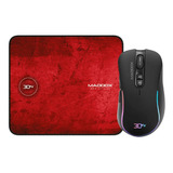 Kit Gamer Mouse + Mouse Pad 3dfx Maddox 3600 Dpi 9091 Color Negro