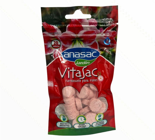 Fertilizante Vitasac Flores 20 Unidades 60gr Anasac