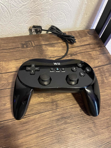 Control Clásico Pro Para Nintendo Wii Y Wiiu Original Negro