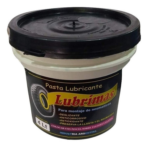 Pasta Lubricante 4 Kg Gomeria Para Desmontar Kit 4 Unidades 