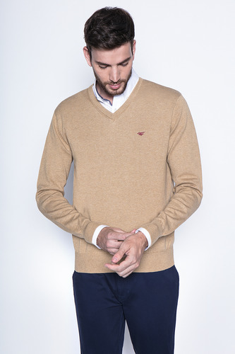 Melange Sweater Smart Casual L/s Marrón Fw2024 Ferouch