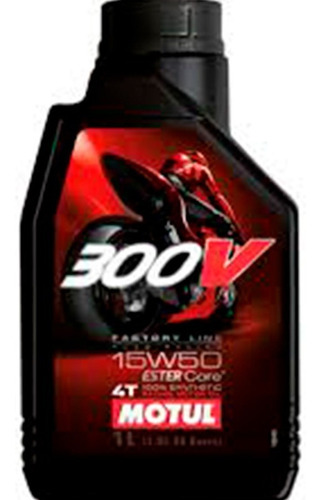 Aceite Motul 300v 15w50 100% Sintetico Competicion Fas Motos