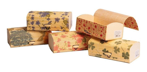 Alhajero Caja Organizadora De Bambu Anillos Aros Accesorios