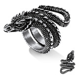 Bestyle Anillos De Serpiente Gtica Punk Para Hombres Y Mujer